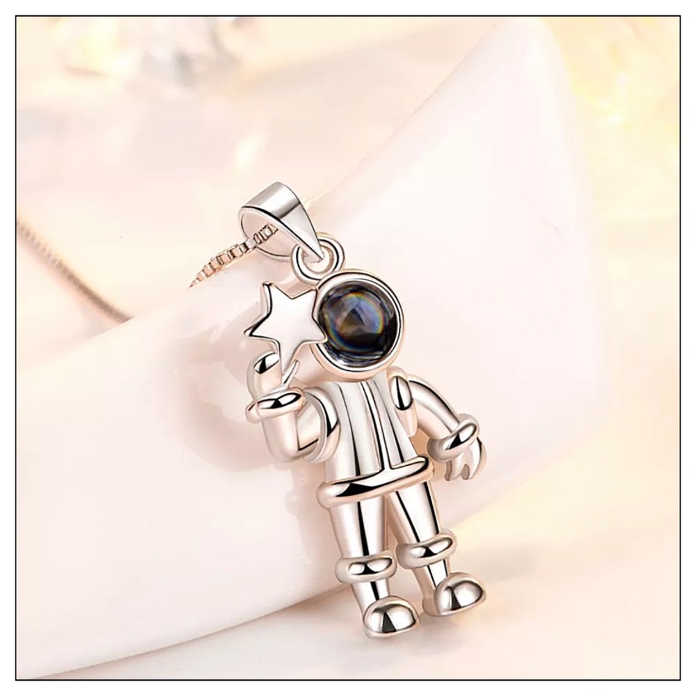 Silver Astronaut Pendant